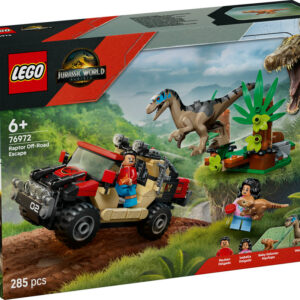 LEGO Jurassic World Ucieczka terenówką przed raptorem 76972