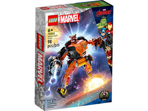 LEGO Marvel 76243 Super Heroes - Mechaniczna zbroja Rocketa 76243
