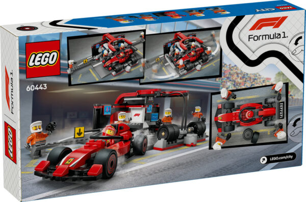 LEGO City F1 Pit stop i mechanika z bolidem Ferrari 60443, zdjęcie 2