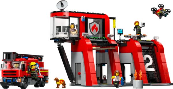 LEGO City Remiza strażacka z wozem strażackim 60414, zdjęcie 3