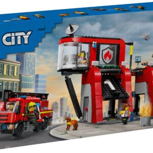 LEGO City Remiza strażacka z wozem strażackim 60414