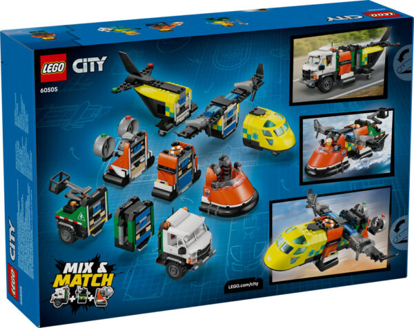 LEGO City Zestaw z Samolotem, Ciężarówką Serwisową i Poduszkowcem 60505, zdjęcie 2