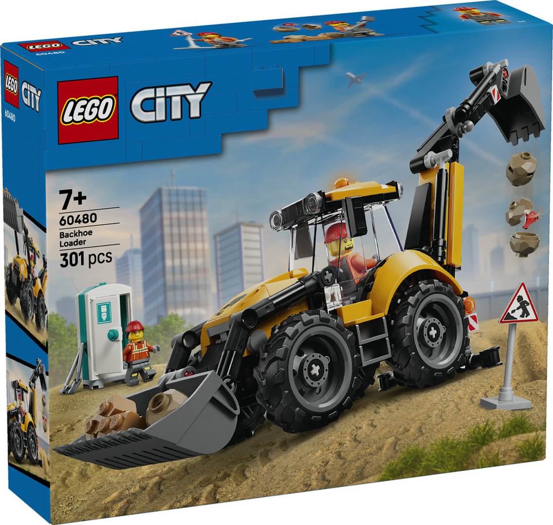 LEGO City Żółta Koparko-Ładowarka 60480
