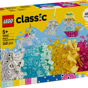 LEGO Classic Magiczny zestaw z przezroczystymi klockami 11040