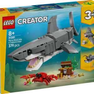 LEGO Creator 3w1 Groźny Rekin i Skrzynia Ze Skarbem 31381