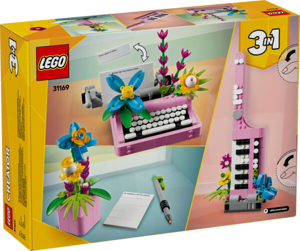 LEGO Creator 3w1 Maszyna do pisania z kwiatami 31169, zdjęcie 2