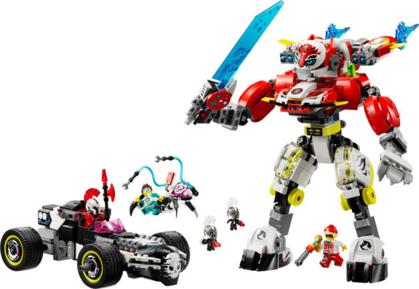 LEGO DREAMZzz Tygrysi mech Coopera i hot rod Zero 71497, zdjęcie 3