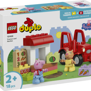 LEGO DUPLO Świnka Peppa: Ciągnik i rynek 10468