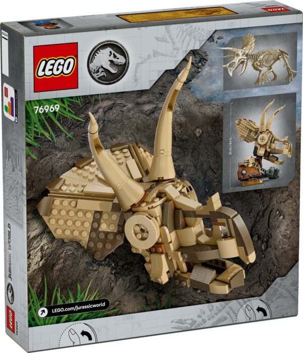 LEGO Jurassic World Szkielety dinozaurów: czaszka triceratopsa 76969, zdjęcie 2