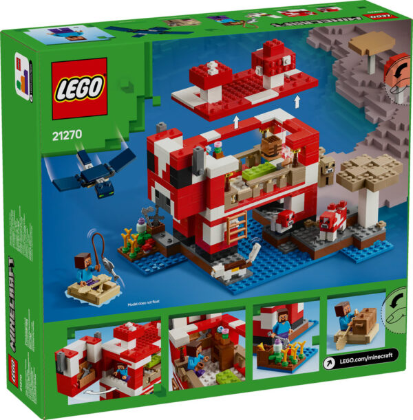 LEGO Minecraft Dom grzybowej krowy 21270, zdjęcie 2