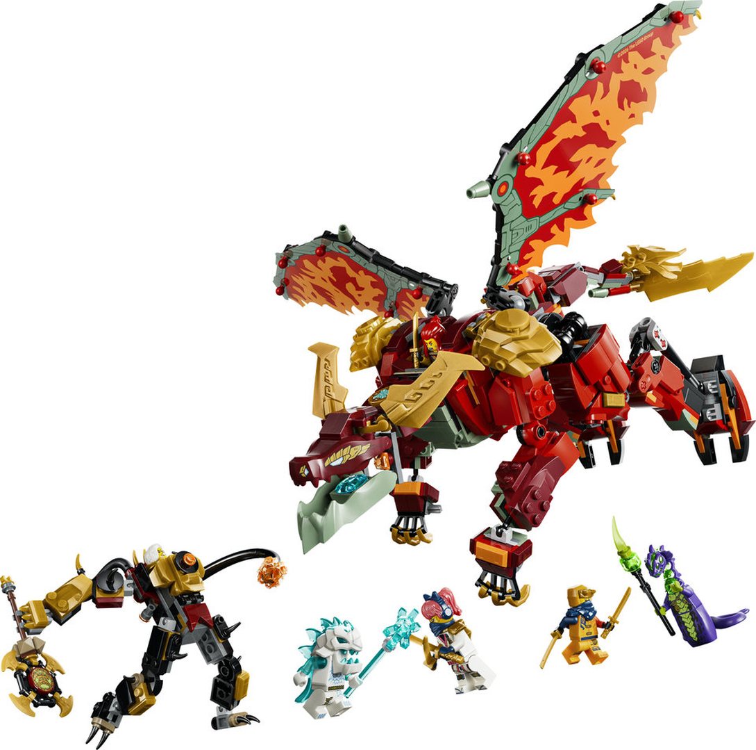 LEGO Ninjago Transformujący Smoczy Mech Wyldfyre 71868 - obrazek 3