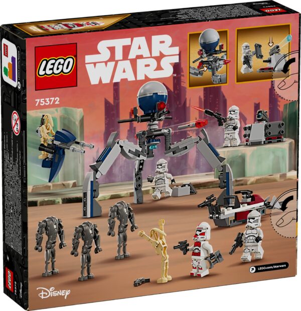 LEGO Star Wars Zestaw bitewny Klony kontra Droidy 75372, zdjęcie 2
