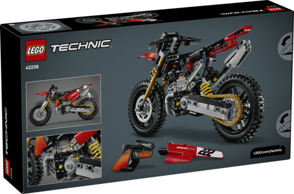LEGO Technic Motocykl Ducati Desmo450 MX Factory 42238 — zdjęcie 2