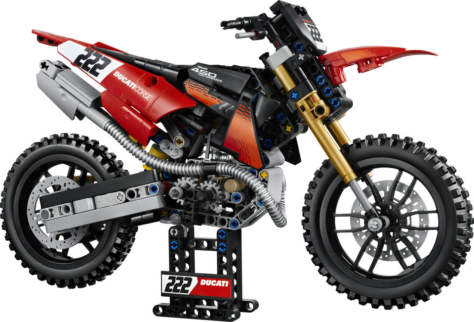 LEGO Technic Motocykl Ducati Desmo450 MX Factory 42238 — zdjęcie 3