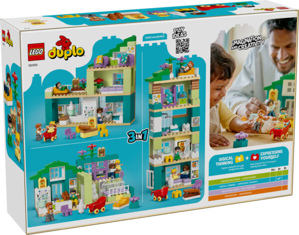 LEGO DUPLO Nowoczesny Dom Rodzinny 3w1 z Figurkami 10470, zdjęcie 2