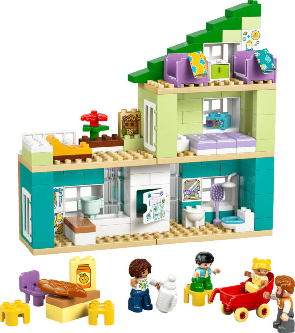 LEGO DUPLO Nowoczesny Dom Rodzinny 3w1 z Figurkami 10470, zdjęcie 3
