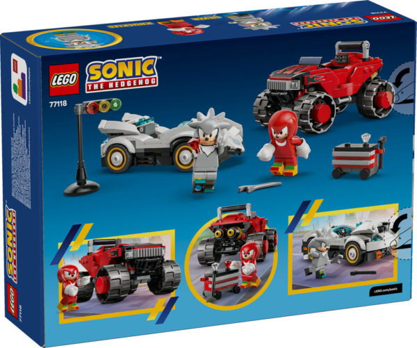 LEGO Sonic Silver w Samochodzie Kontra Knuckles w Monster Trucku 77118, zdjęcie 2