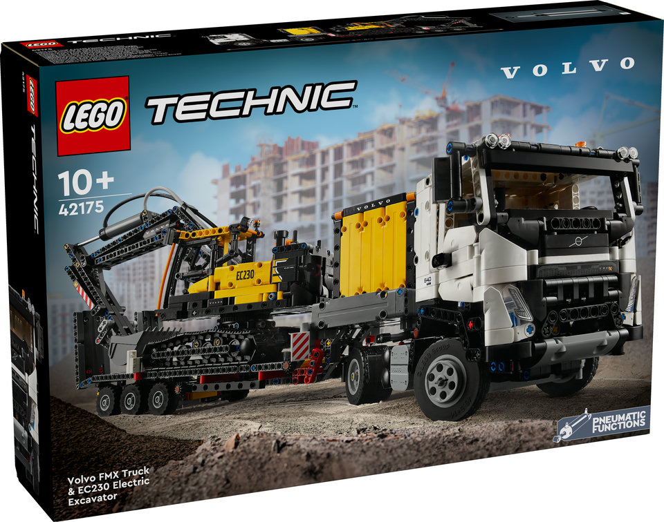 LEGO Technic Ciężarówka Volvo FMX i Koparka EC230 Electric 42175