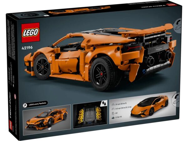 LEGO Technic Pomarańczowe Lamborghini Huracán Tecnica 42196 — zdjęcie 2