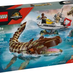 LEGO Jurassic World Misja na łodzi i model mozazaura 76974