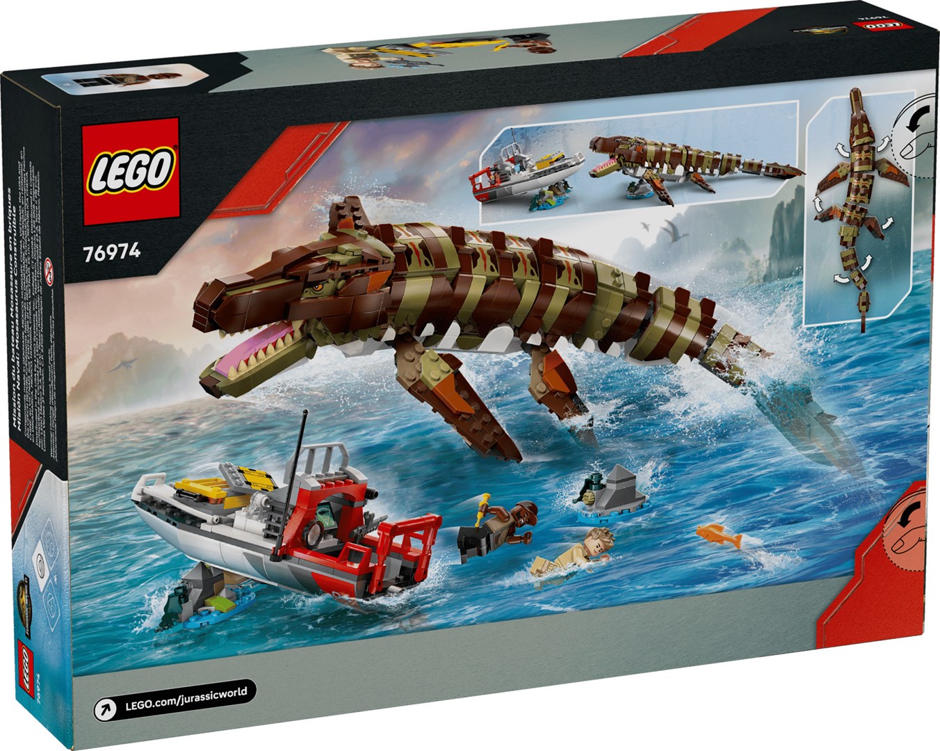 LEGO Jurassic World Misja na łodzi i model mozazaura 76974 — zdjęcie 2